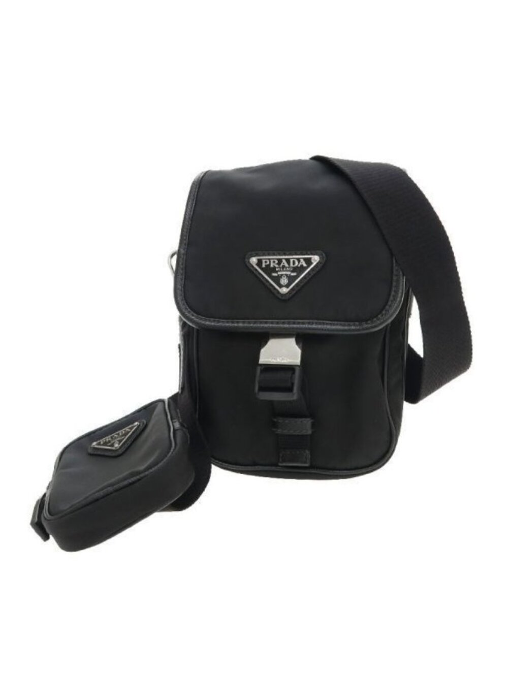 Prada Re-Nylon Shoulder Bag Black